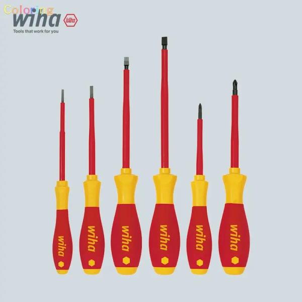 정시출고 품질보증 무료배송 Wiha 00833 시리즈 320N 소프트 마감 전기 드라이버 세트 슬롯형 6개. 1000