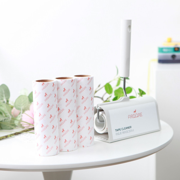 [오늘출발] 아도르 사선컷팅 돌돌이 테이프클리너 리필 16cm X 20개_리필횟수(90회) 돌돌이클리너 리필 무제한 무료배송
