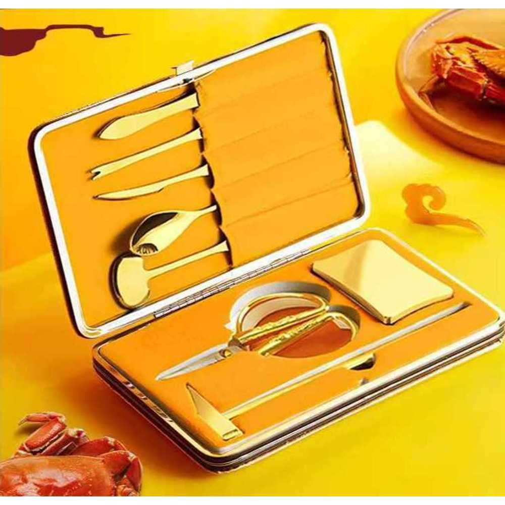 갑각류 오픈키트 세트 클립 대게 게껍질 랍스터 매니아 장비 도구 실버 세트