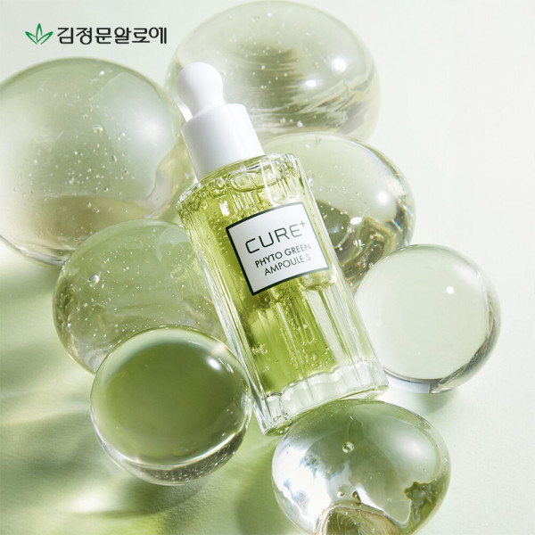 김정문알로에 (1+1)(2024브랜드대상/쿠폰/사은품) 김정문알로에 큐어 피토 그린 앰플S 50ml (신규런칭)