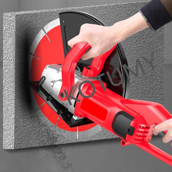 정시출고 품질보증 무료배송 전기 콘크리트 벽 절단기 단일 칩 슬롯팅 머신 수냉식 먼지 없는 와이어 220