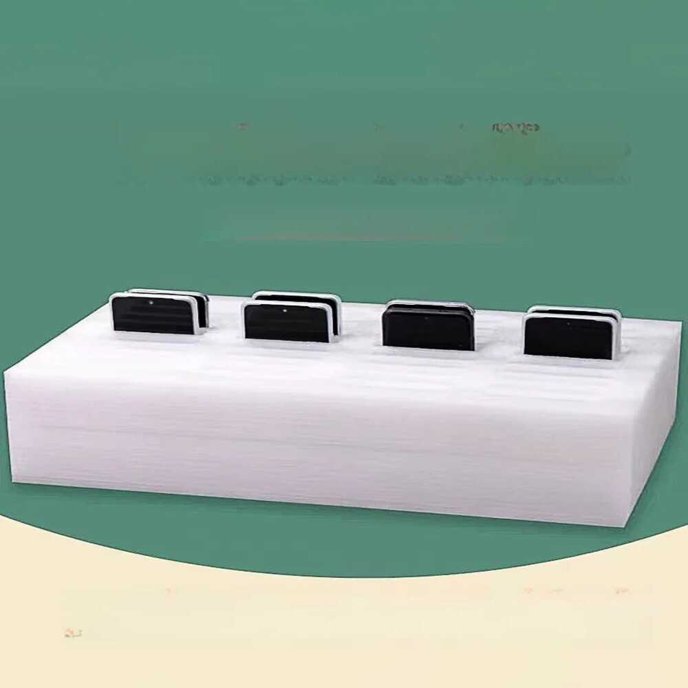 핸드폰금고 흰색 거품 멀티 그리드 진주 면화 휴대 전화 보관 상자 데스크탑 테이블 책상 조직 케이스 보호