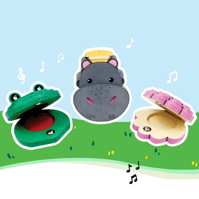 내가 꾸미는 동물 캐스터네츠 악기 만들기옵