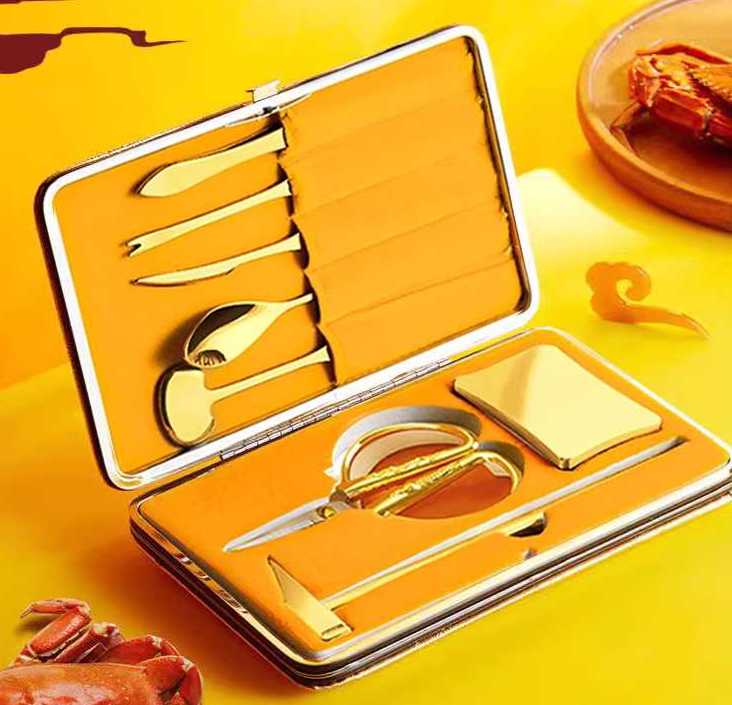 갑각류 오픈키트 세트 클립 대게 게껍질 랍스터 매니아 장비 도구 실버 세트