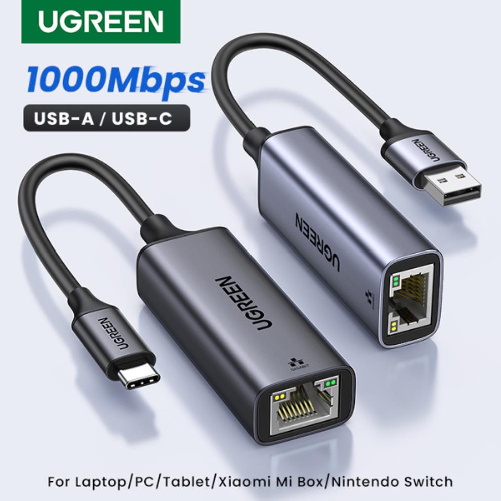 [오늘출발] UGREEN USB 이더넷 어댑터 USB 3.0 네트워크 카드 RJ45 Lan PC Windows 10 Xiao mi Mi Box 3S Nintend 스위