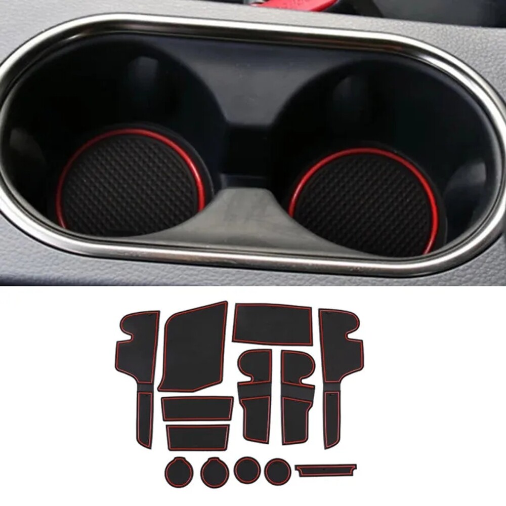 포드 레인저 와일드트랙 12-21년 안티 슬립 도어 슬롯 컵 쿠션 인테리어 장식 호환