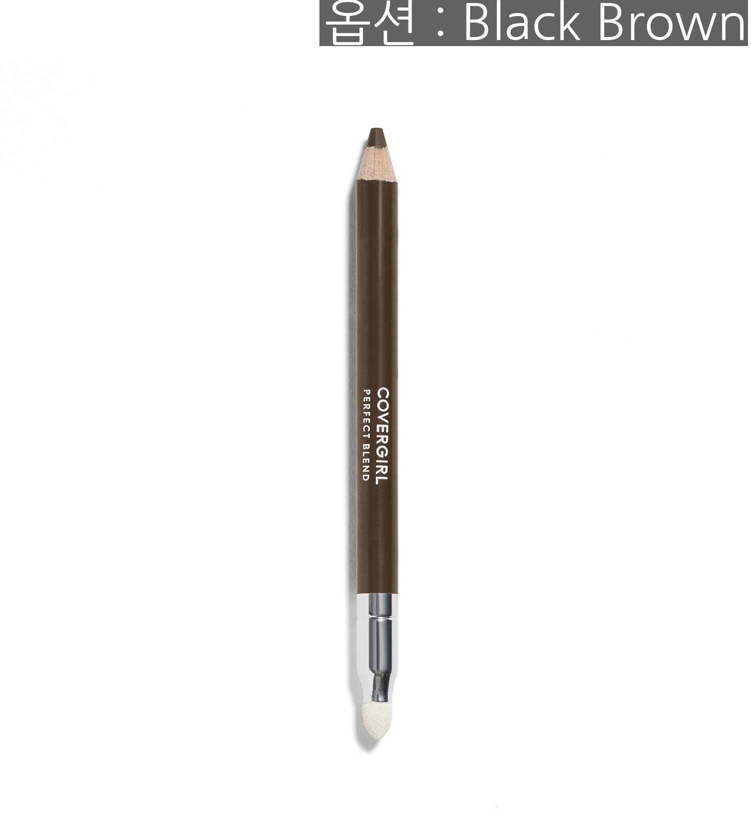 [해외] 프록터 앤드 갬블 커버걸 COVERGIRL Perfect Blend Eyeliner Pencil Black Brown .03 oz 850 mg Packaging may vary