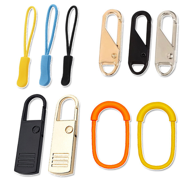 [오늘출발] 지퍼 손잡이 가방 부자재 자크 풀러 의류 고리 연장 슬라이더 셀프 수리 교체 헤드 수선