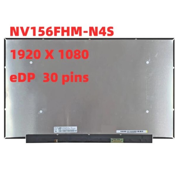[해외] LCD 스크린 노트북 교체 디스플레이 패널 BOE 15.6 NV156FHM-N4S V8.0 FRU 정품: 5D10X08070 EDP 30PIN 6