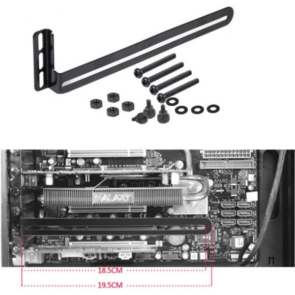 PCI Slot Fan BracketVideo Card HolderGPU VGA Bracket for Custom Desktop PC GamingCompatible to RT