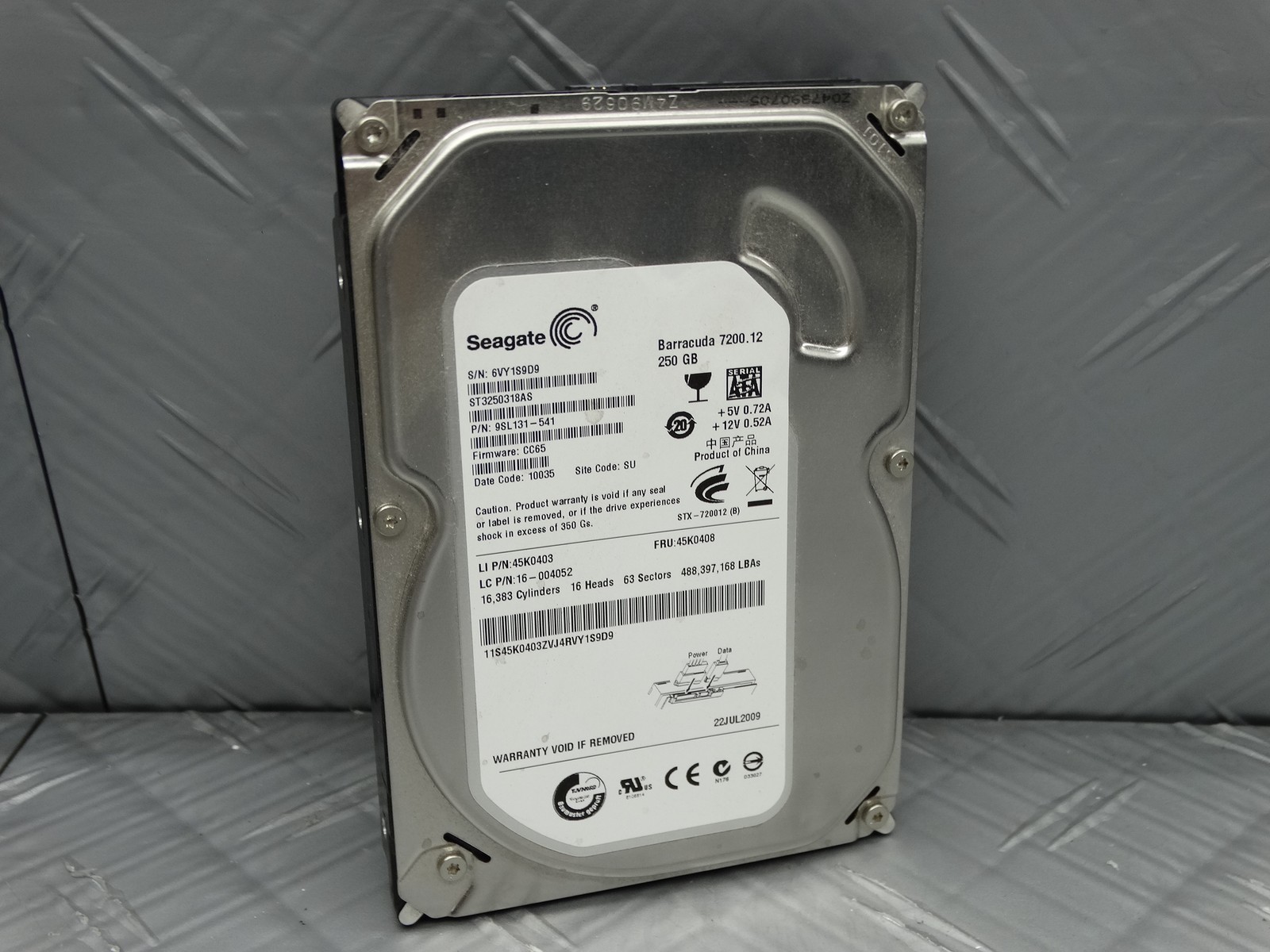 시게이트 바라쿠다 250GB 3.5인치 SATA 7200rpm ST3250318AS