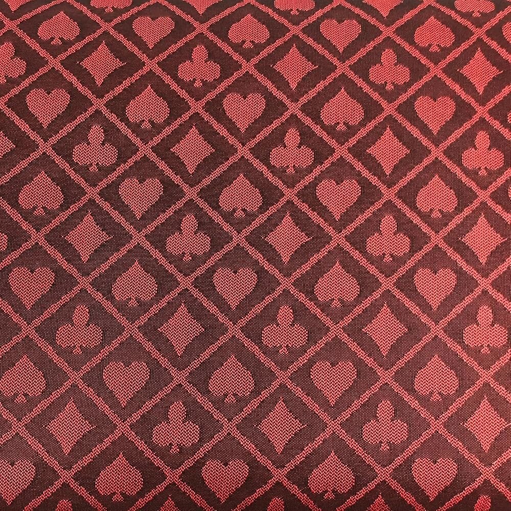 [오늘출발] 스피드 천 포커 테이블 패브릭 - 108X60인치 섹션의 적합한 카지노 카드 게임 펠트 탑 커버 빨간색