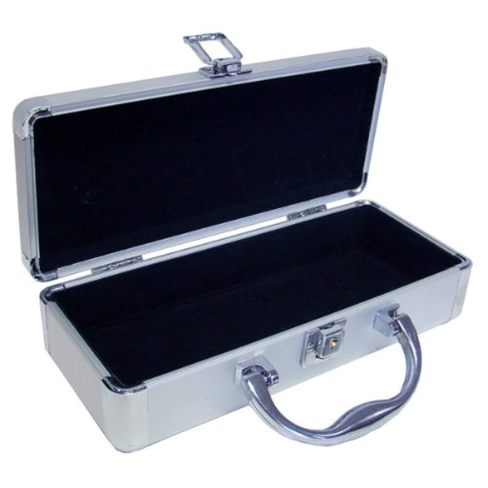 [오늘출발] 디럭스 알루미늄 포커 칩 플라크 케이스 - 최대 60개의 플라크에 맞습니다