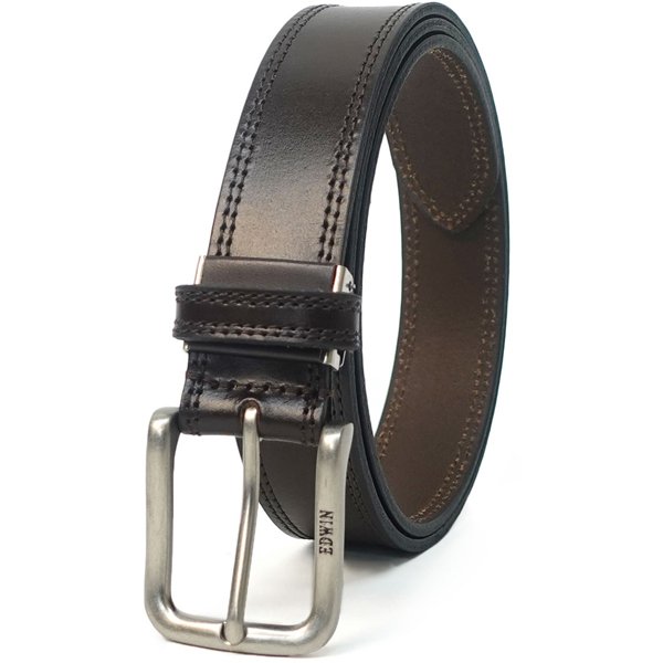 에두윈 EDWIN 22269286 0111128 일본산 35MM W 스티치 벨트 D.BROWN 154252