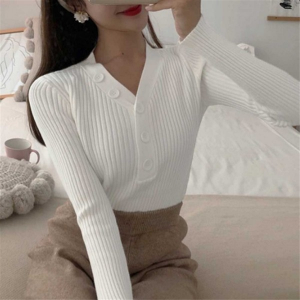 오앤디샵 핏 룩 데이트 골지 외출 주말 슬림 베이직 Xo7 간절기 여자 올데이