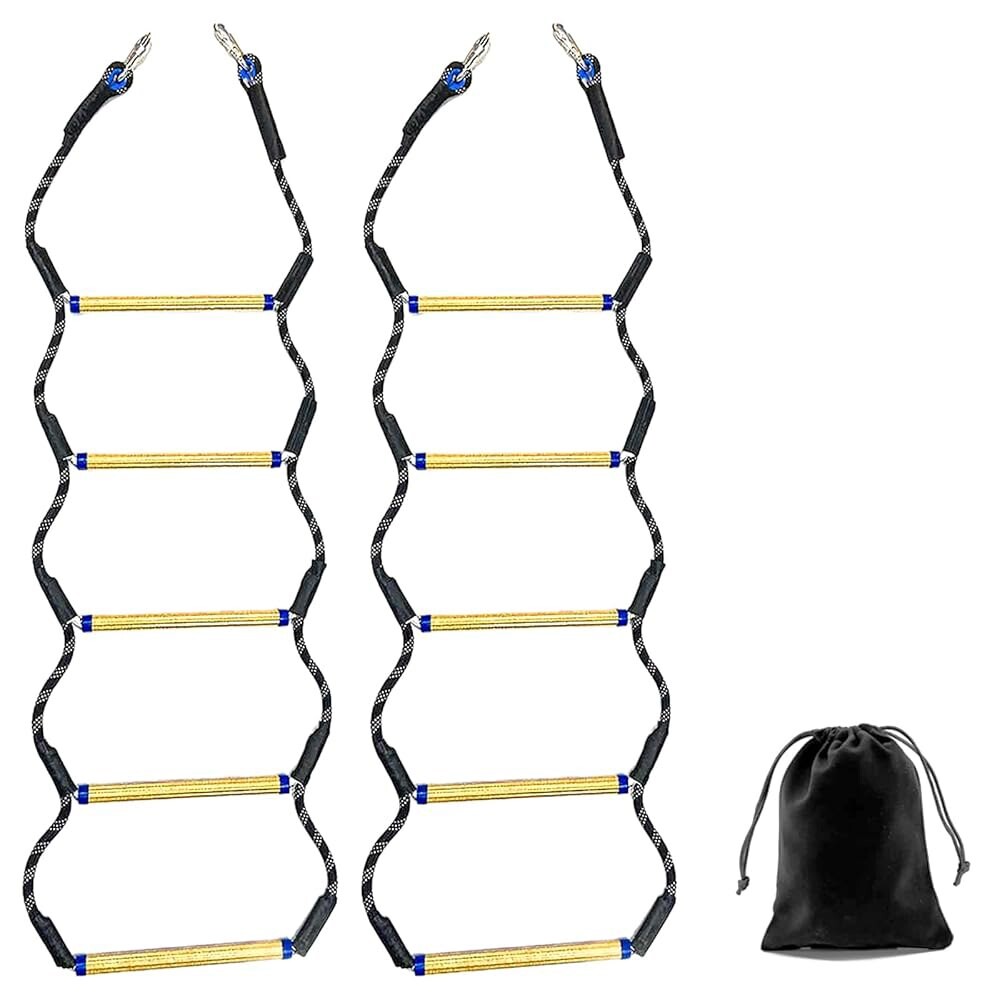 [오늘출발] 보트 로프 사다리 5단계 에어사이트 적재 용량 400파운드 풍선 보트 모터보트 낚싯배 초장형 휴대용 5타이