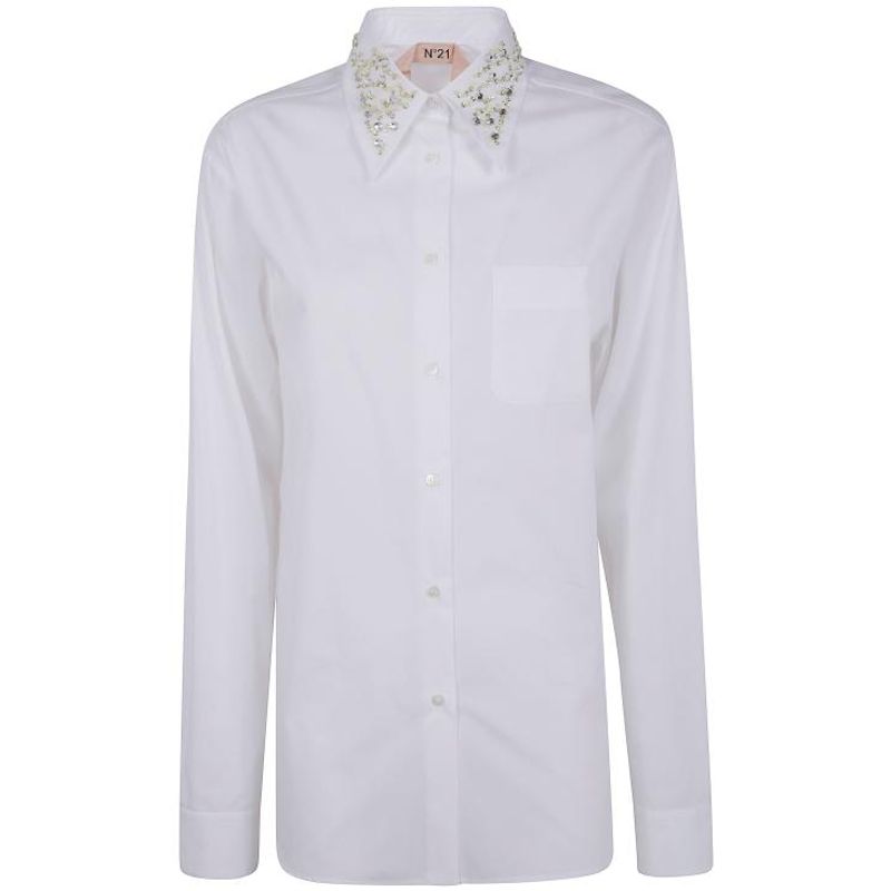 넘버투에니원 25FW 누메로벤투노 셔츠 G0210187 1101 WHITE 명품직구 관부가세 포함