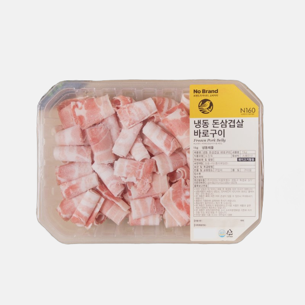 노브랜드 냉동 삼겹살 바로구이 (1000g) 1개 단백질 영양보충 스테미너