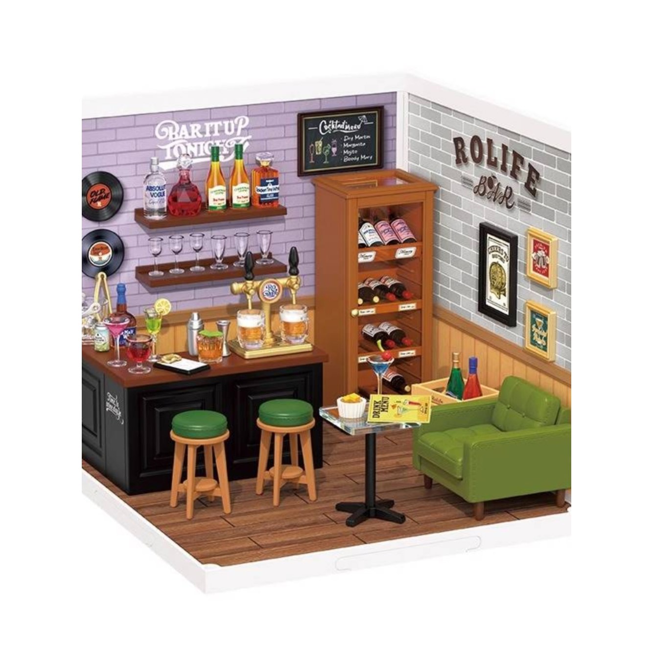 [오늘출발] 약태약래 슈퍼월드 타임바 밀크티집 DIY 핸드메이드 하우스 퍼즐 걸스데이 선물