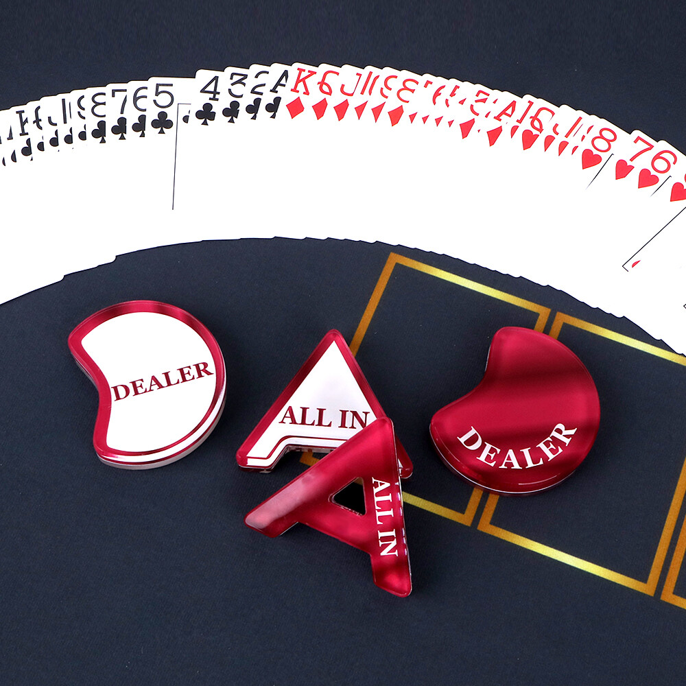 [오늘출발] 홀덤 용품 보드 게임 카지노 올인버튼  홀덤펍 딜러버튼 아크릴 블라인드 배팅