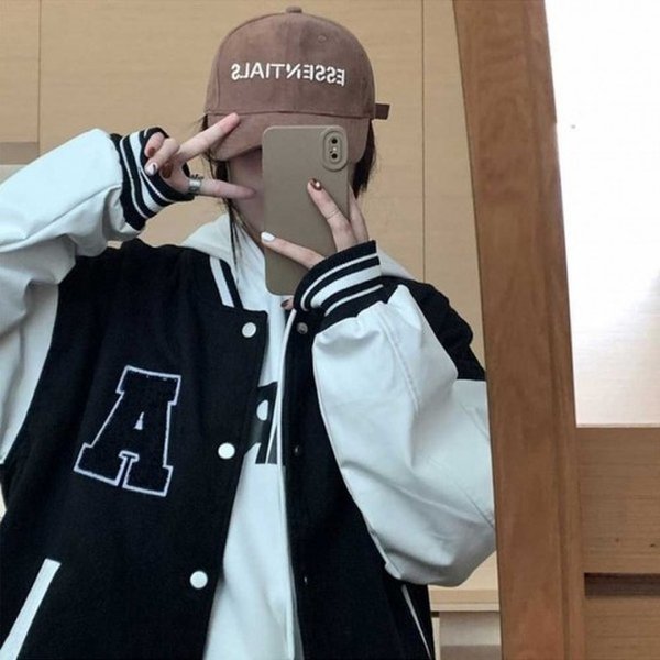 여자 20 Y6U 대 대학생 바시티 야구 올데이 베이직 개강 항공 룩