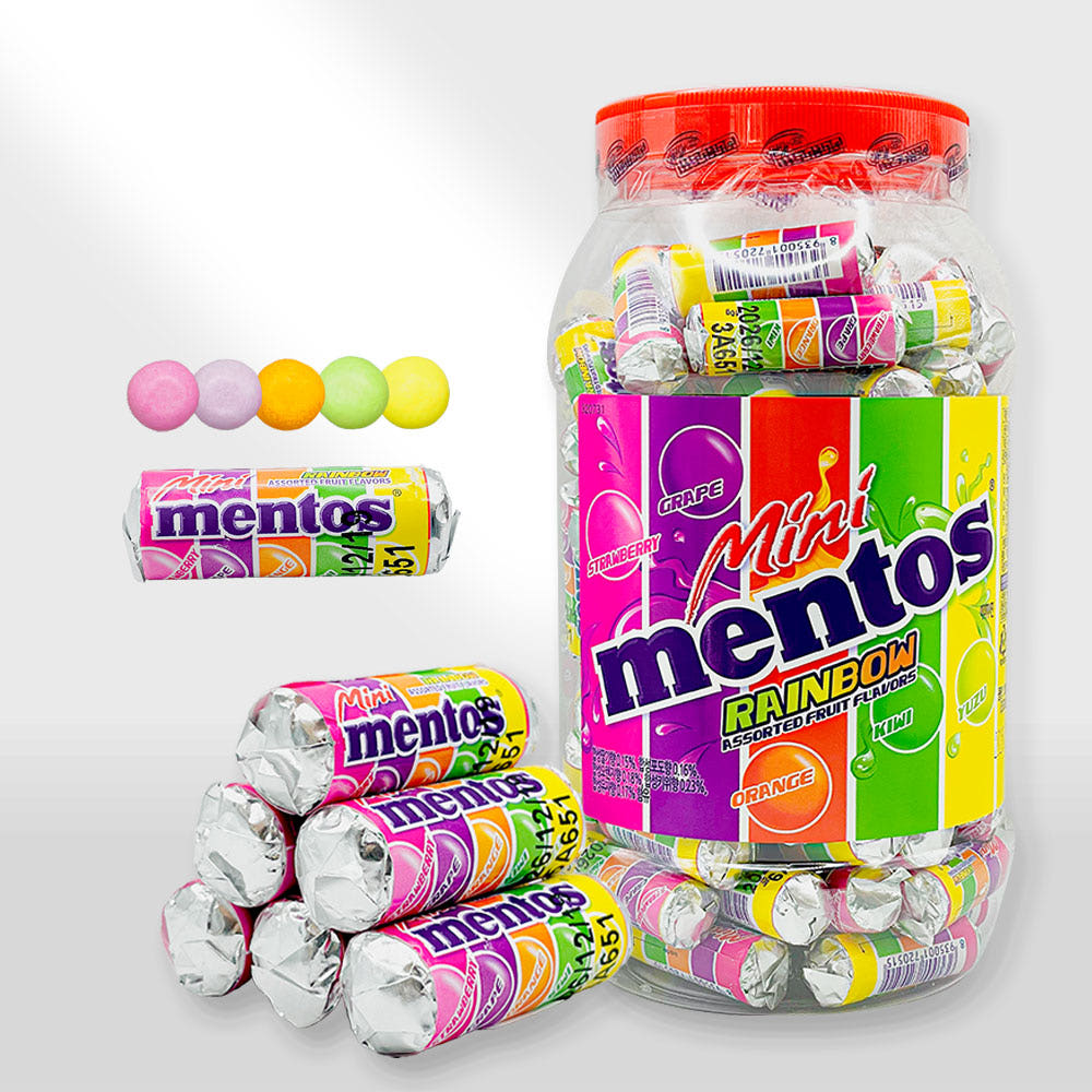 [퍼페티반멜레]멘토스 무료배송 농심 멘토스 뉴레인보우 캔디 1kg/담라/하리보/투시팝/후르트텔라/새콤달콤