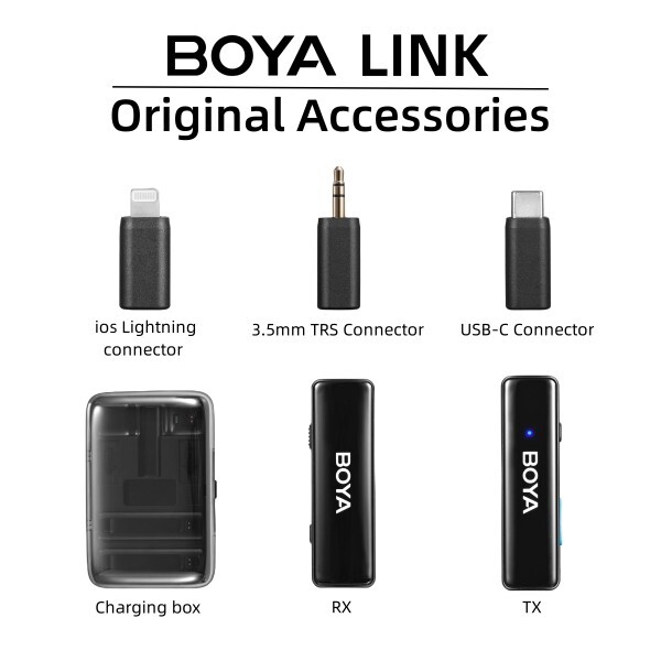 [오늘출발] 보야 링크 충전 박스 라이트닝 C 타입 어댑터 보야링크 무선 마이크 TX RX iOS 안드로이드 스마트폰 액세