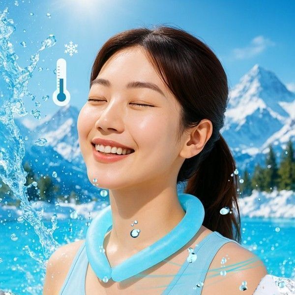 여름작업목걸이 콘서트 폭염 스포츠 골프 헬스 자전거 재사용