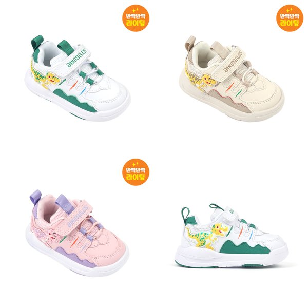 [신세계백화점]다이노솔즈 (신세계타임스퀘어점패션관)다이노솔즈 DINOSOLES 25년 F/W 신상  LED  베이비 크레이지 티렉스 DNKC...