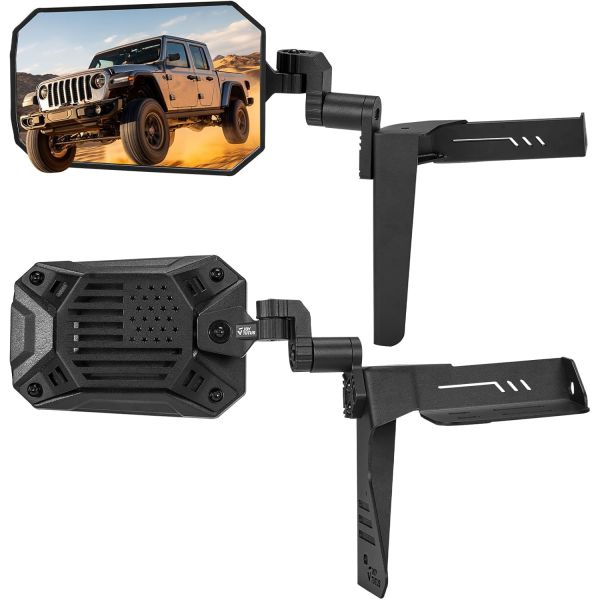 [해외] [호환] 조이튜투스 미러 도어 오프 또는 온 2018-2025 랭글러 JL 글래디에이터 JT 호환 사이드 브라켓 스포트라이