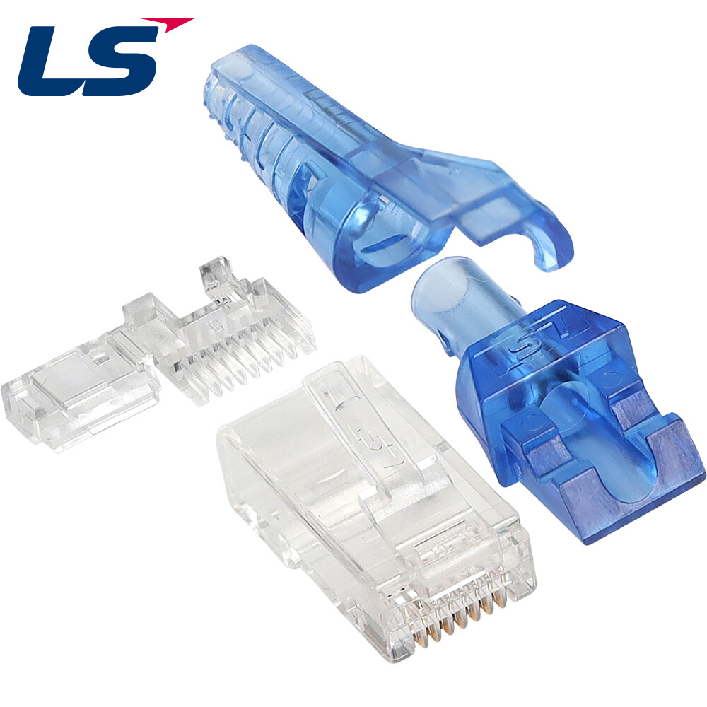 [오늘출발] LS전선 LS전선 CAT.6 UTP 연선 RJ-45 턴부트 플러그 100개 LS-MTMP-UC-RJ45-28AWG uNo