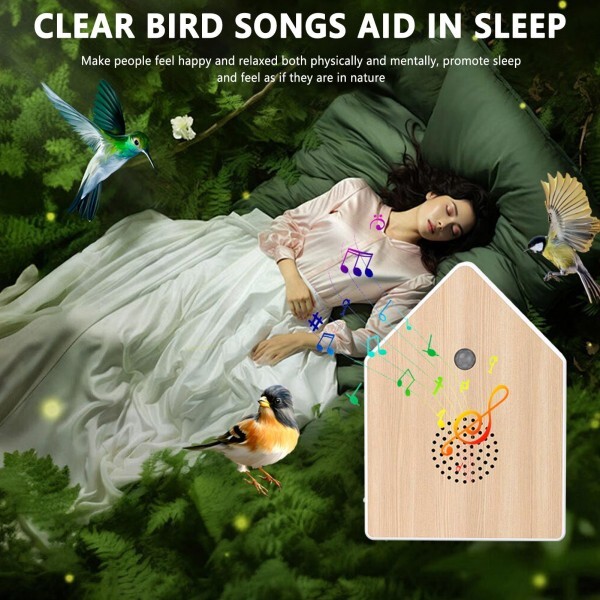 [오늘출발] 자전거블루투스스피커 집  새さえ지르는 소리 상자 모션  노래 새 상자 자연 음성 메이커 명상 스파 수면