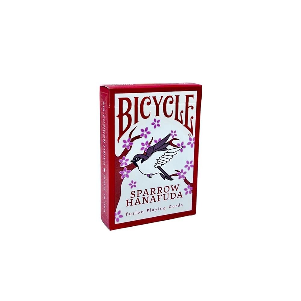 [오늘출발] 자전거 스패로우 하나푸다 퓨전 에디션 플레이 카드 - 전통적인 모티브가 있는 일본에서 영감을 받은 포커