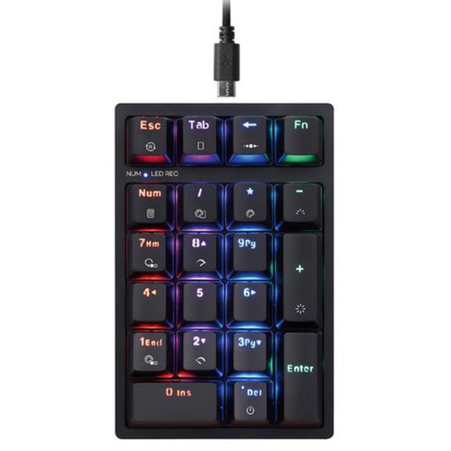 [오늘출발] 메타블 메텐프로 RGB 매크로 숫자 키패드 블랙 메텐PRO 갈축