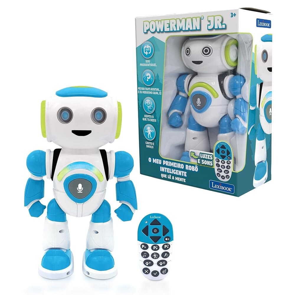 [오늘출발]Lexibook Powerman Jr. Robo de brinquedo intelligente e interactivo que l no brinquedo mental para cr