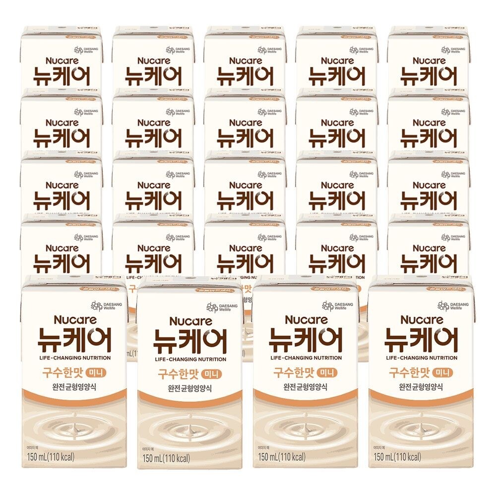 대상웰라이프 뉴케어 구수한맛 미니 150ml 24팩/고소한/당뇨/영양식/환자/식사/대용/간식/균형/한끼/투석용/노인/건강식