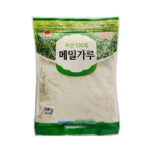 농협국산 메밀가루 당월도정출고 농협의 엄격한 품질검사(상등급 메밀만가공) 강원도 양양산 500g 1개