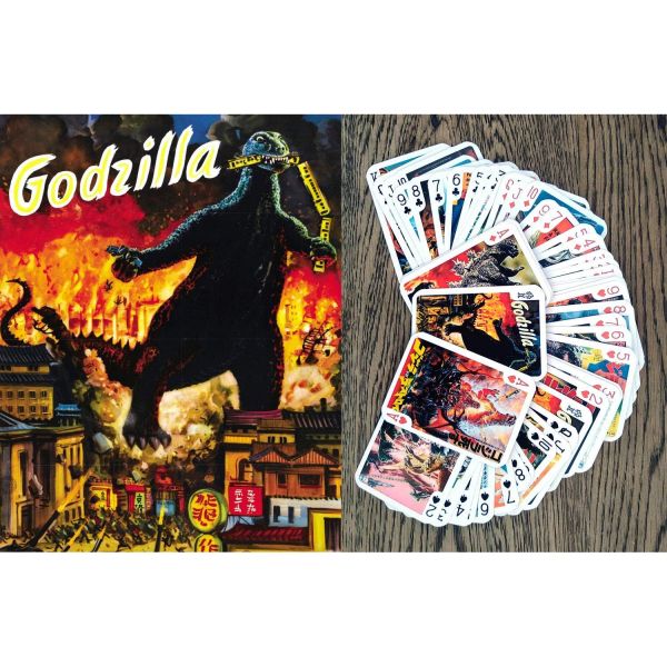 카이주 플레이 카드 포커 덱 54장 모두 다름 몬스터 공룡 빈티지 일본 공포 액션 영화 포스터