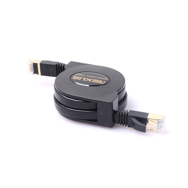 라디온 CAT7 자동감김 인터넷 기가랜선 게이밍 초고속 랜 이더넷 플랫 릴케이블 1.5M