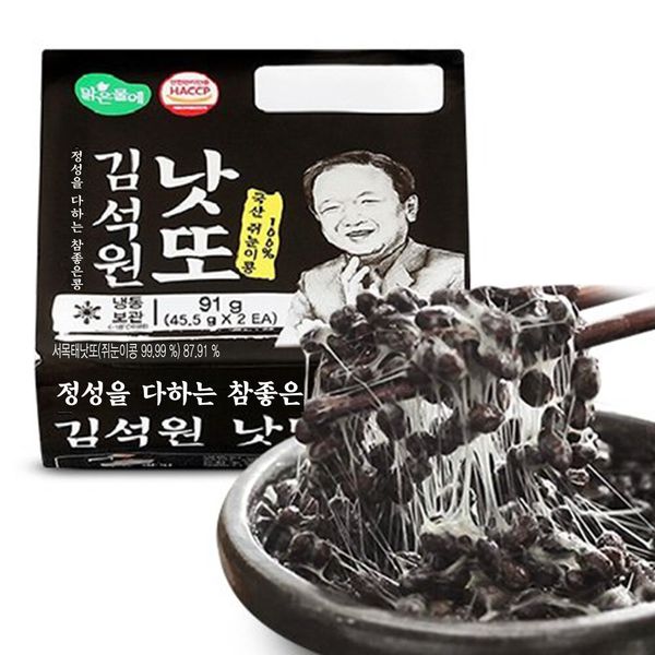 맑은물에 하프클럽/참좋은콩 맑은물에 김석원 쥐눈이콩 낫또 45.5g x 32개