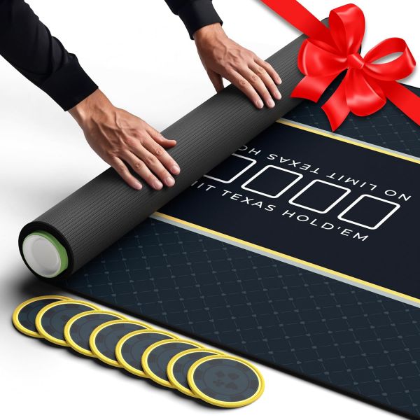 뉴버레스트 포커 테이블 탑 70인치 x 30인치 6피트 8피트 폴딩 테이블에 적합한 탑퍼 폭 텍사스 홀덤 매트