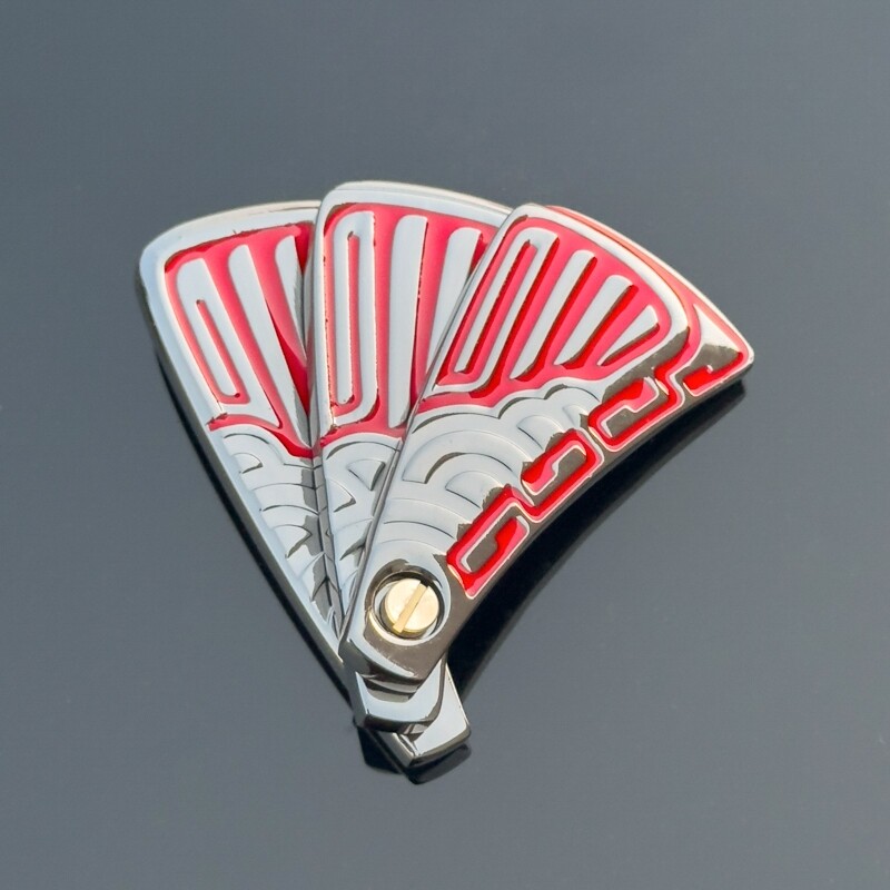 부채 모양 피젯토이 완구 스트레스 해소 장난감 선물 부채 모양 홍보 카드 빨간색 선