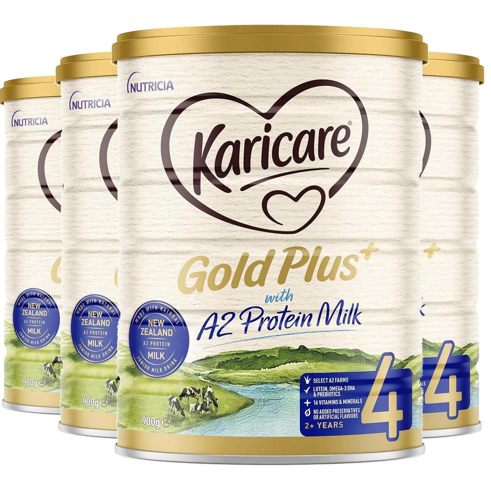 뉴트리시아 호주 캐리케어 Karicare 골드 플러스+ A2 프로틴 밀크 분유 4단계 900g 4개