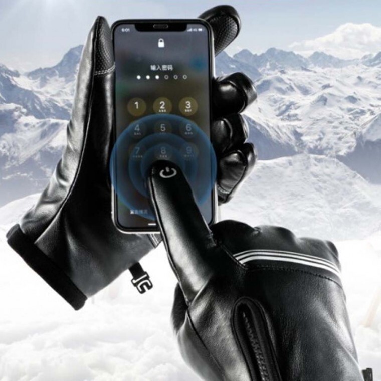 터치 뛰어난 둘다지켜 방수+방한 방한장갑 싸나이 가죽장갑 방풍이 겨울장갑 발열 기모 스마트폰터치장갑