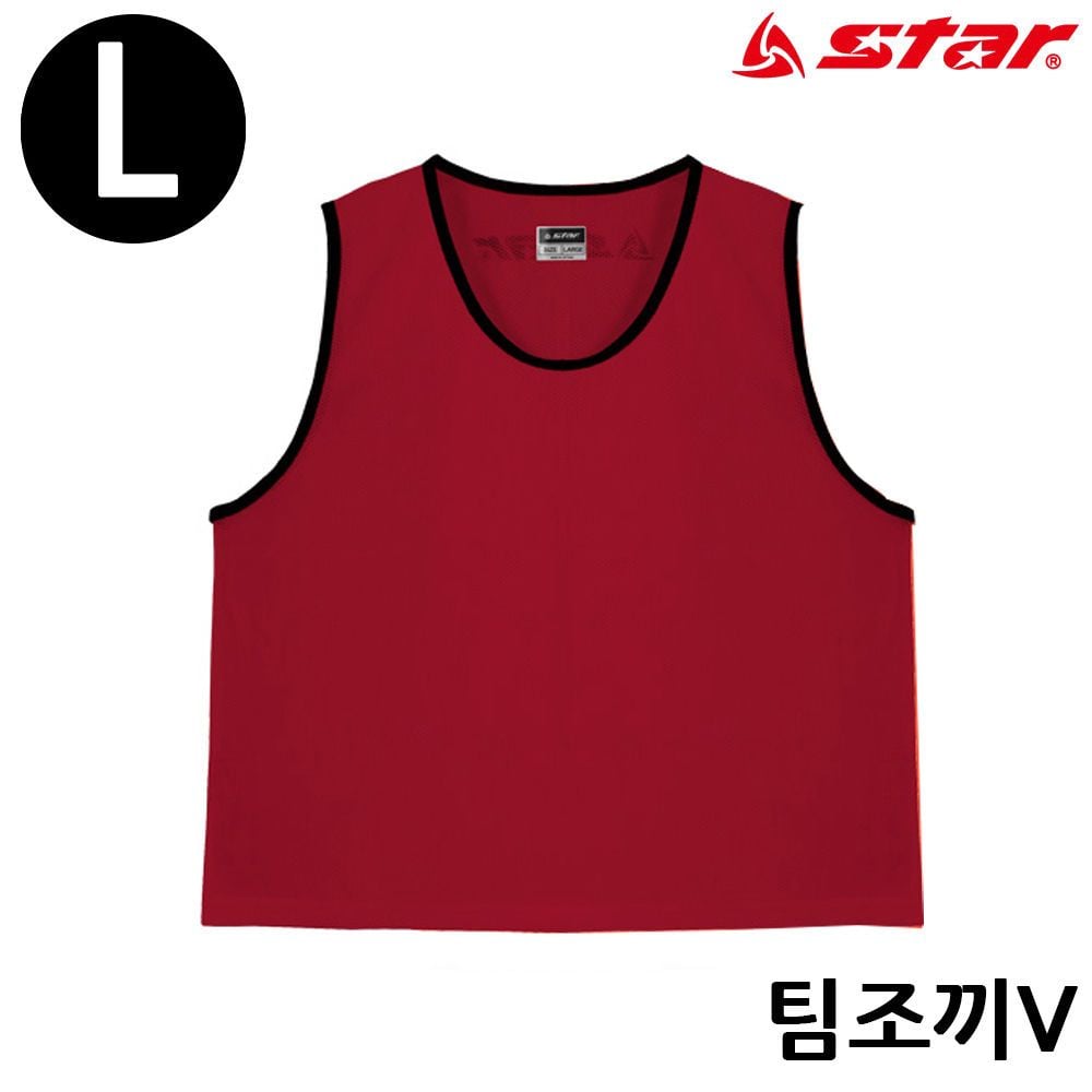 팀조끼 팀조끼 레드 SW4003V V Large 팀조끼 축구팀조끼 축구조끼 스포츠팀조끼 선수조끼