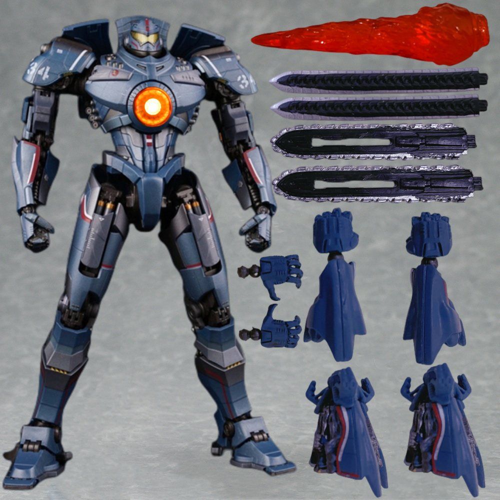 퍼시픽 림 2 집시 어벤져 메카 발광 모션 피규어 로봇 모델 장난감 주력 스 Deluxe 발광 위험한 이중검 기