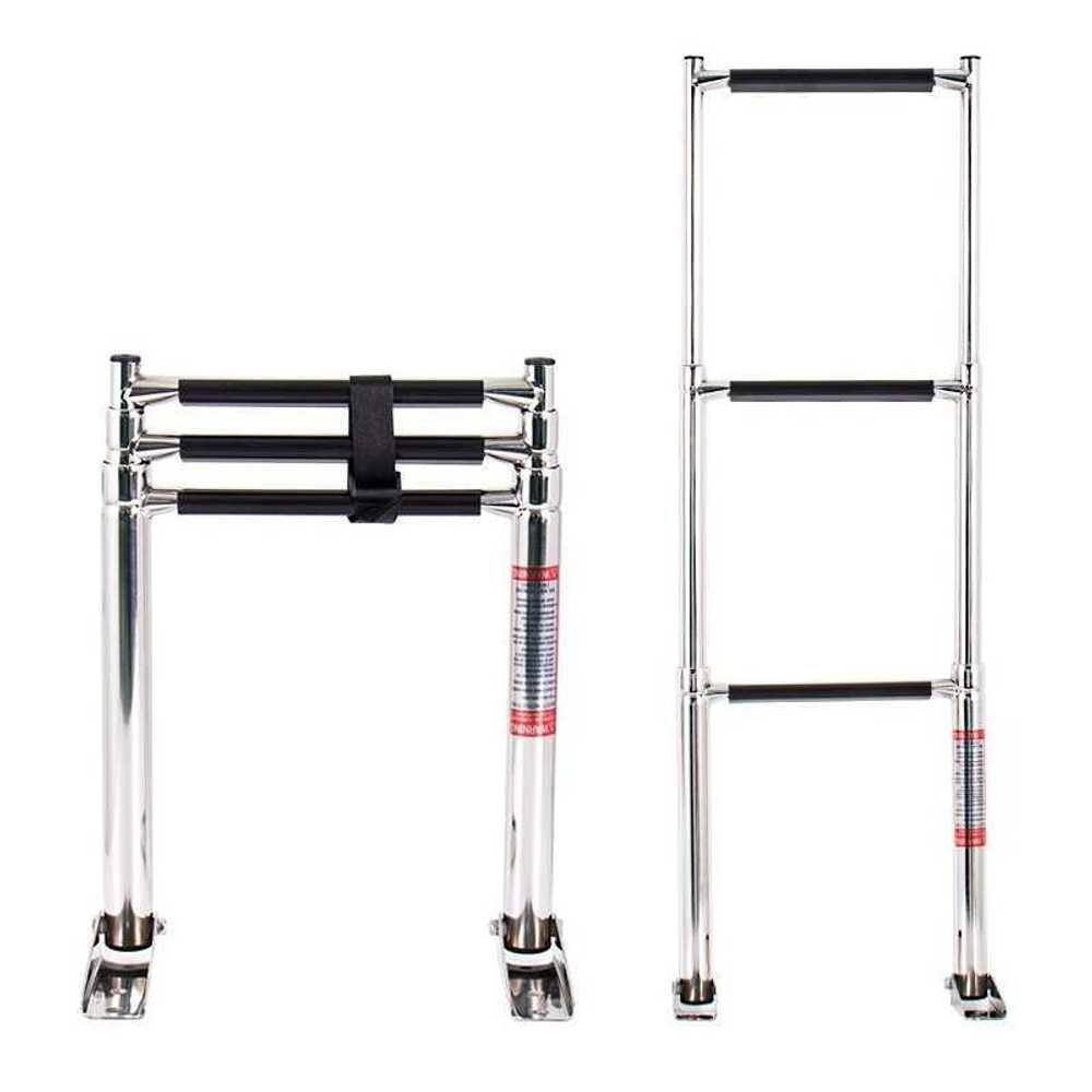 어선 사다리 갑판 연결 데크용 스테인리스 해상 안전 레저보트 2단