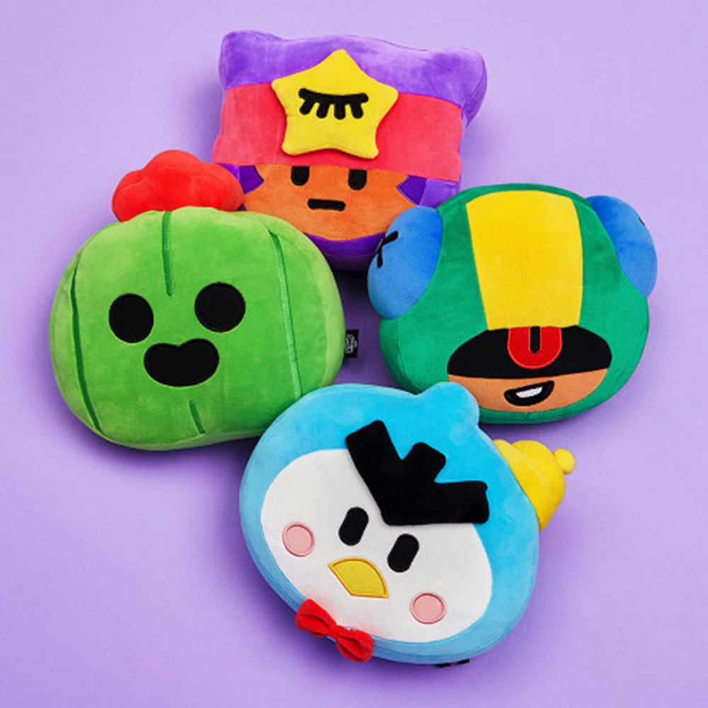 [오늘출발]스파이크 샌디 미스터P 레온 브롤인형 38cm 브롤스타즈 캐릭터 인형 38x40