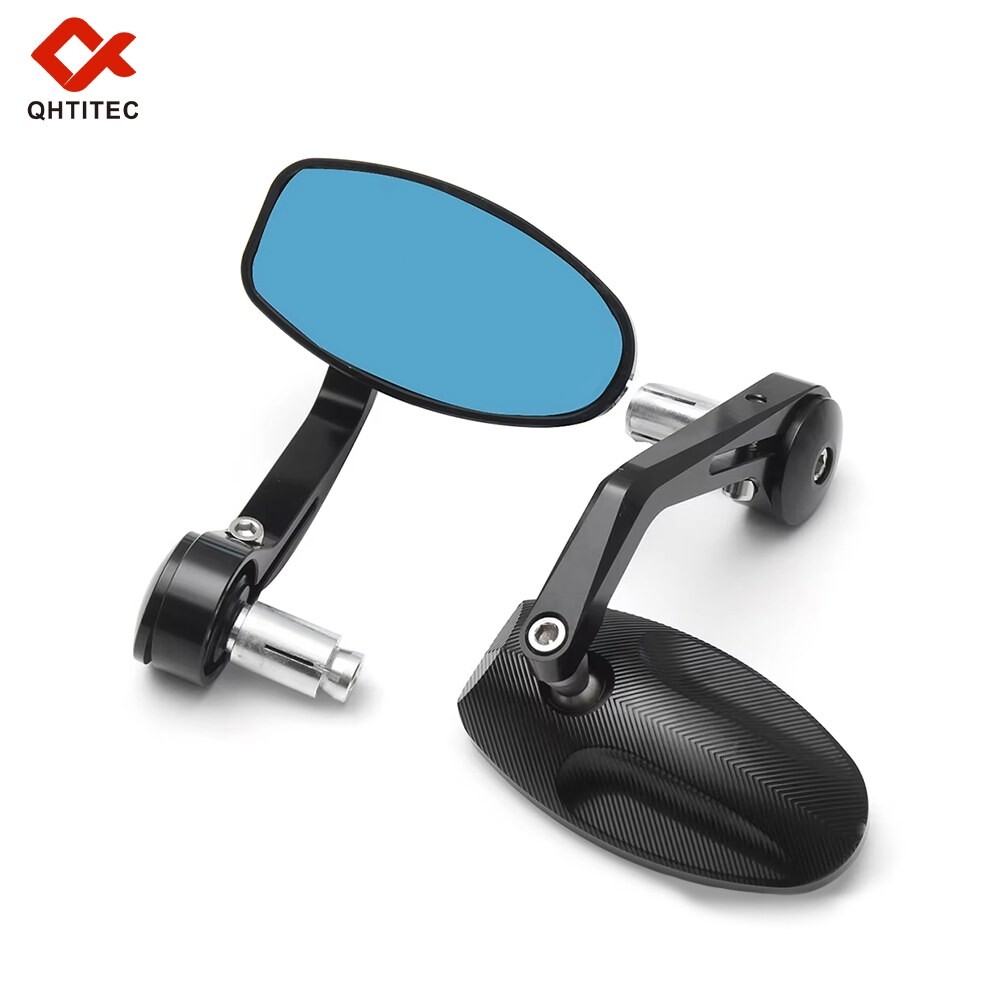 알루미늄 CNC 오토바이 백미러 22mm 엔드 후면보기 승리 속도 트리플 2PCS