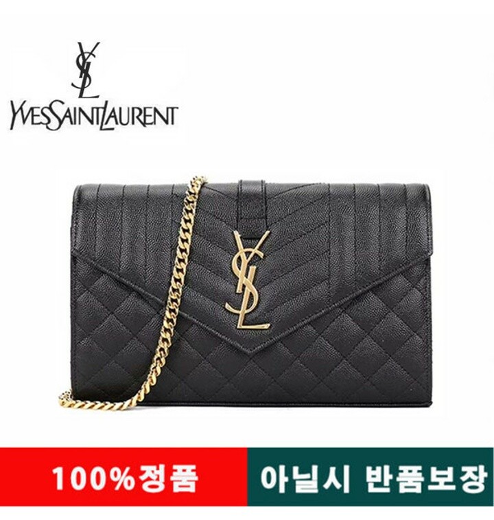 생로랑 관부가세 포함 생로랑 모노그램 엔블로프 체인 숄더백 명품직구 구매대행 BOW